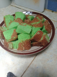 Foto resep Bolu kukus pandan coklat