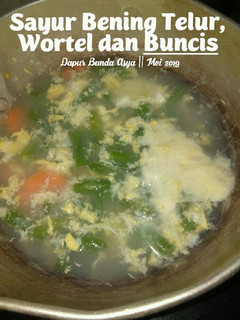 Foto resep Sayur Bening Telur, wortel dan Buncis