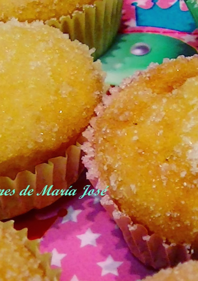 Una foto de Muffins rellenos de mermelada