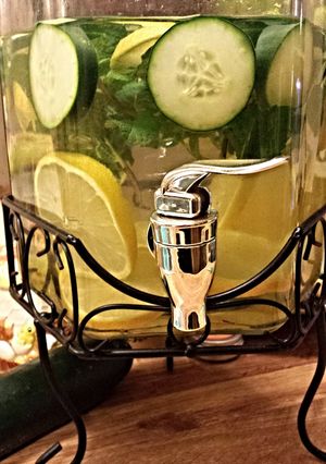 A picture of Lemon, Cucumber & Mint Detox Water.