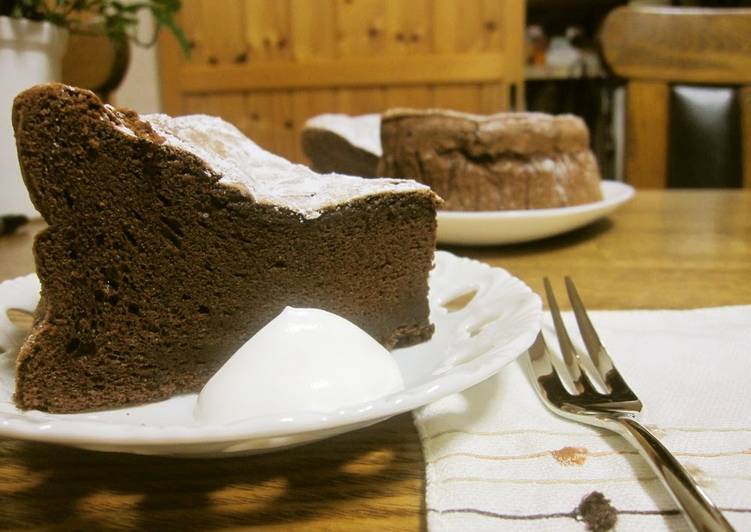 Recipe of Homemade Rich and Thick Gateau au Chocolat