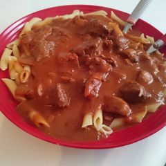A picture of Italian Stroganoff.