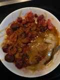 Oatmeal με frozen berries