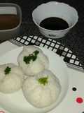 Bolas de arroz rellenas con carne molida