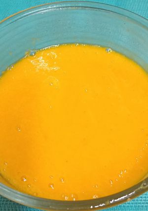 A picture of 5 Minutes 🥭 Fresh Mango Juice🥭 - A Summer 🌞 Treat.