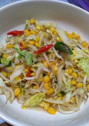 Foto resep Tumis jagung sawi putih