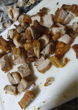 Una foto de Chicharrón de cerdo en el Air fryer