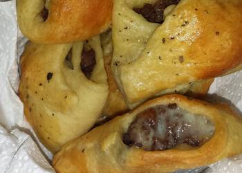 Easiest Way to Make Yummy Azies Cheese Steak Croissants