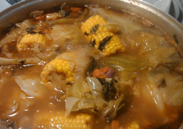 Simple Way to Prepare Perfect Big pot of caldo.