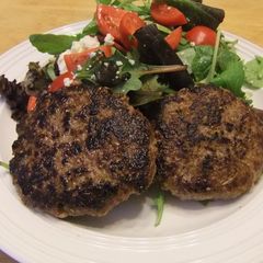 A picture of Kibbe -- Lebanese Hamburger Steaks.
