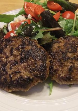 A picture of Kibbe -- Lebanese Hamburger Steaks.