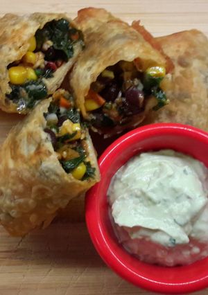 A picture of Southwest Egg Rolls.