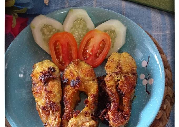 Cara membuat Patin Bakar Teflon Bumbu Kuning Cara membuat Patin Bakar Teflon Bumbu Kuning