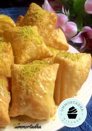 صورة لوصفة حلا البف باستري