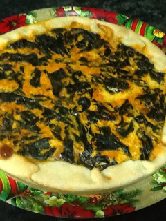 Una foto de Quiche de espinacas y queso fresco