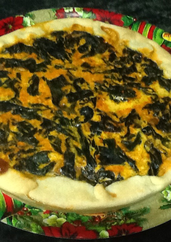Una foto de Quiche de espinacas y queso fresco