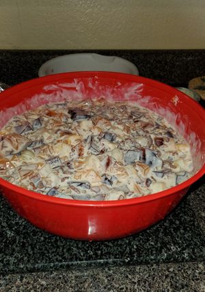 Una foto de Gelatina con fruta creación mía