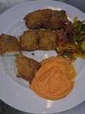 Rebozado de Pescado con Hierbas y Queso