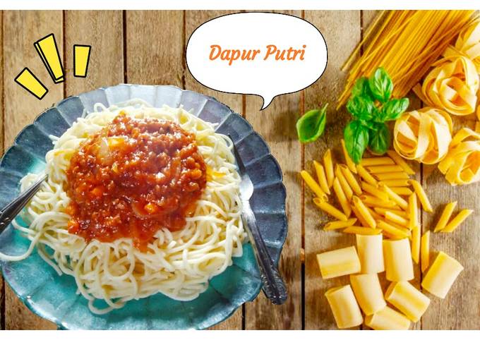 Resep Spaghetti Sauce Bolognese, Lezat Sekali