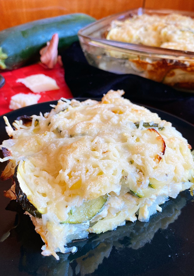 Una foto de Pastel de patata y calabacín