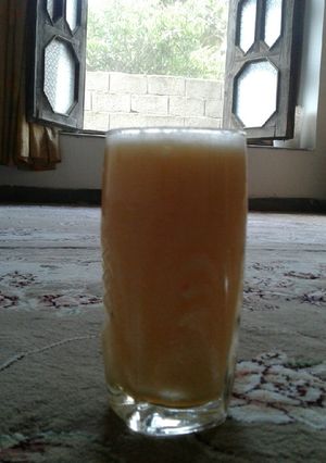 عکسی از دستور آب خربزه شیرین 😋👋🙌