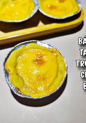 Hình của món Bánh tart trứng cho bé dưới 1 tuổi.