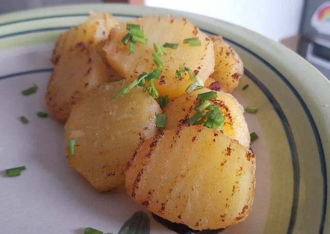 Papas salteadas al limón Receta de Claudia Isabel- Cookpad