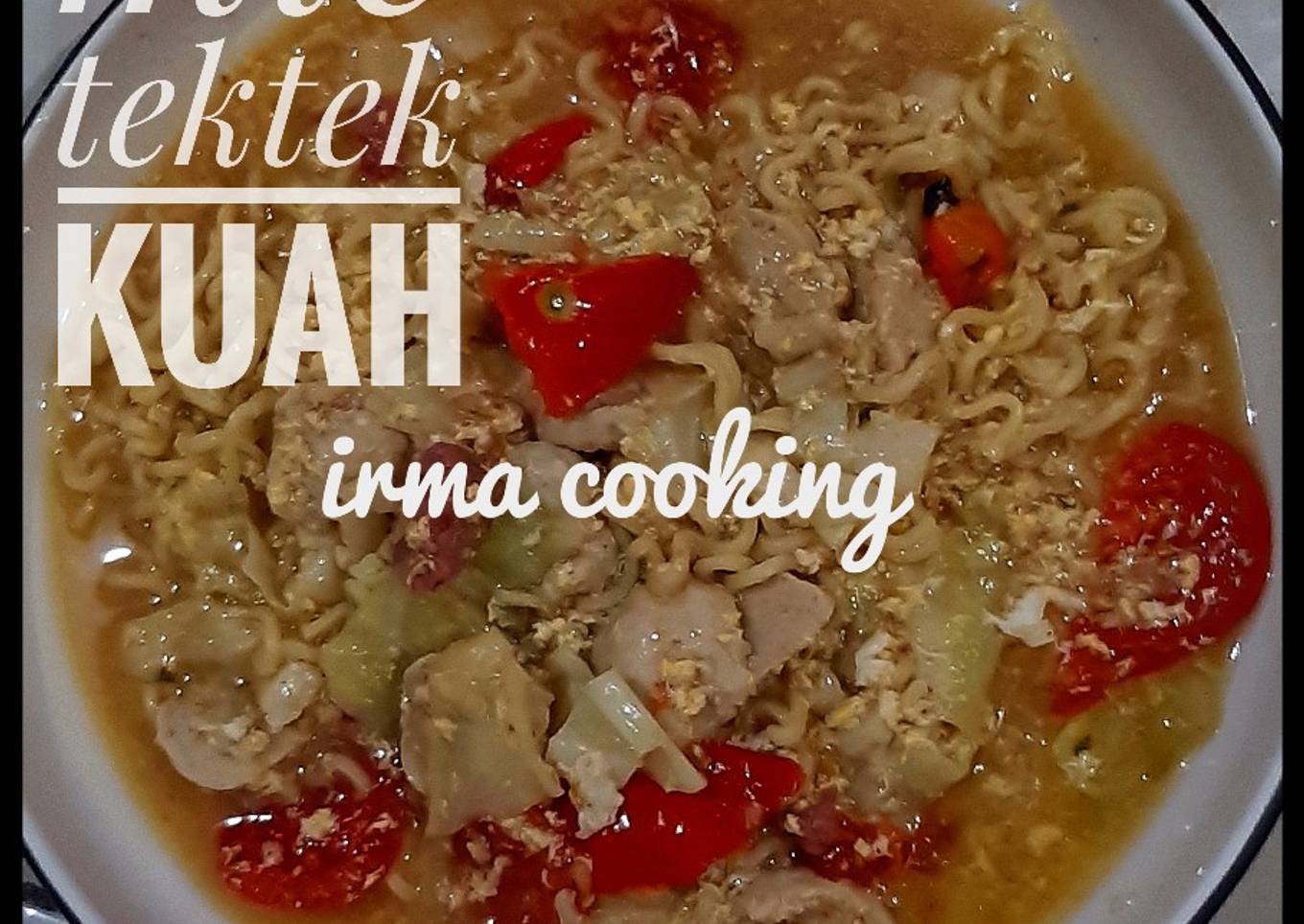 Mie tektek kuah sederhana enak