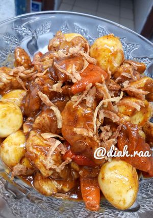 Foto resep Rendang Ayam Telur Puyuh