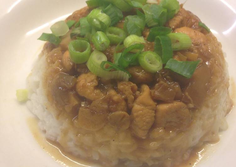 Resep Nasi tim ayam jamur Anti Gagal