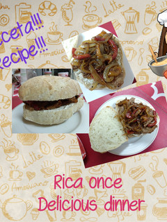 Una foto de Rico sándwich para la once