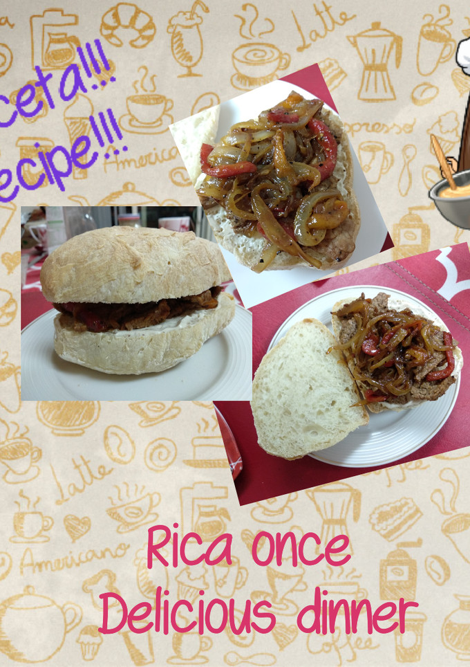 Una foto de Rico sándwich para la once