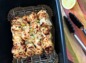 Une photo de ☆Brochettes de Poulet au citron, à l’Airfryer☆
