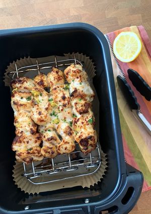Une photo de ☆Brochettes de Poulet au citron, à l’Airfryer☆