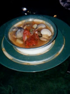 Una foto de Sopa de mariscos
