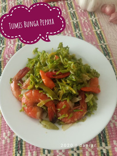 Foto resep Tumis Bunga Pepaya