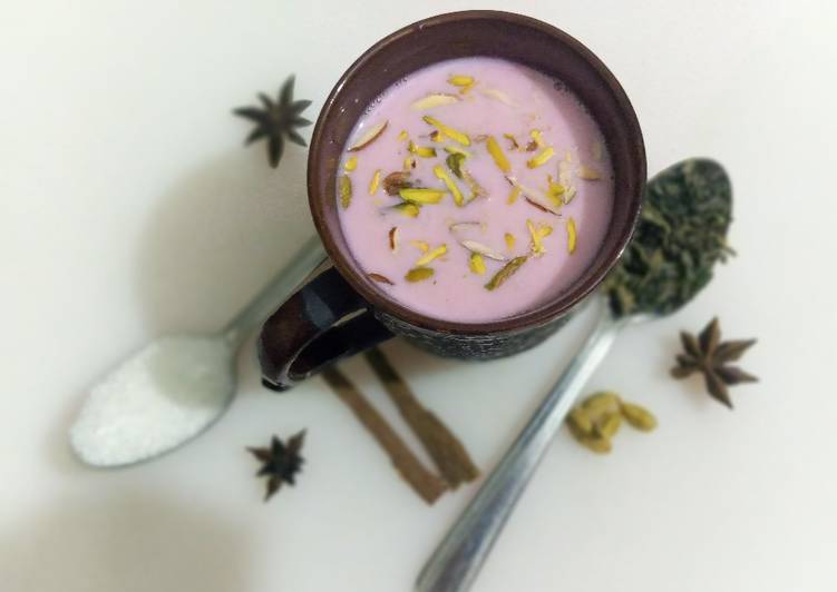 Step-by-Step Guide to Prepare Any-night-of-the-week Kashmiri Chai / Pink Tea