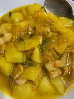 Una foto de Patatas con pimientos y panceta a la cazuela