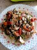 Espaguetis de calabacín con pollo