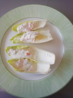 Une photo de Barquette d'endive à la truite fumée