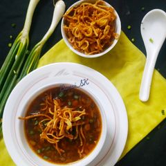 A picture of Manchow soup.