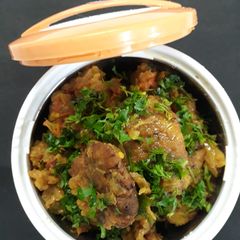 A picture of Besani tikki sabzi.