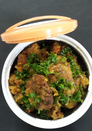 A picture of Besani tikki sabzi.