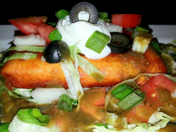 Simple Way Make Recipe Mike&amp;#39;s Green Chimichangas &amp;amp; Green Chile Sauce that is So Delicious, Really Delicious}