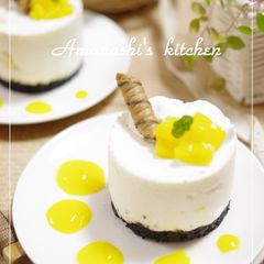 A picture of Cheesecake-Style Mousse Made with Yogurt.