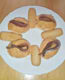 Canapé de huevo con atún