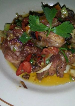 Foto resep Ayam bawang tumis cabe