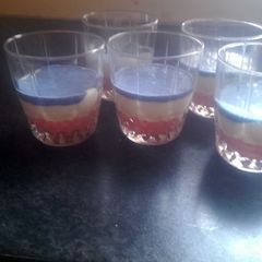 A picture of Mandys 4th of July mousse.