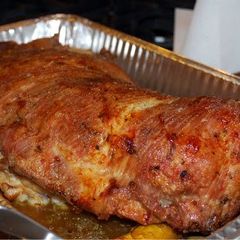 A picture of Mom's Stuffed Veal Breast.