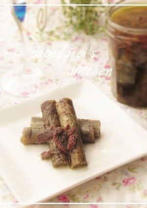 A picture of An Easy Snack Burdock Root Confit.